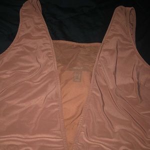 Dusty rose body suit. Deep V cut. Forever 21 size 3X